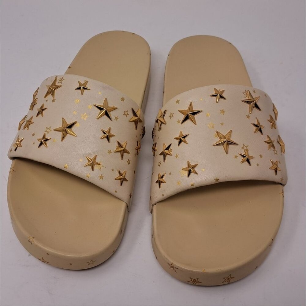 Tory Burch Women's Star Studded Sandals Slides Leather 8 US - Picture 2 of 16